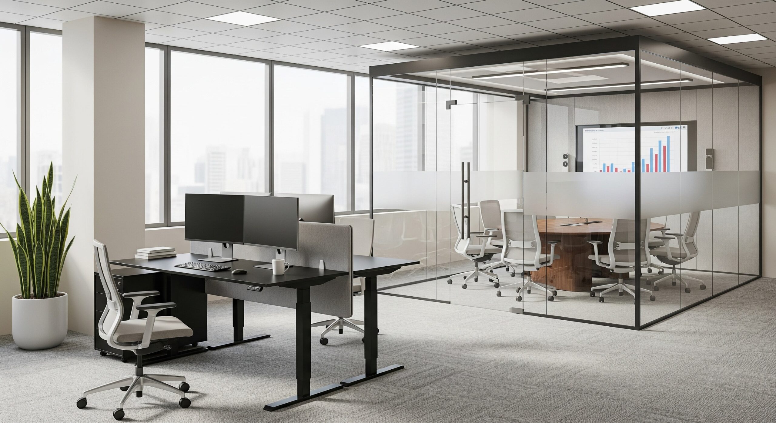 communal work spaces, booking meeting room