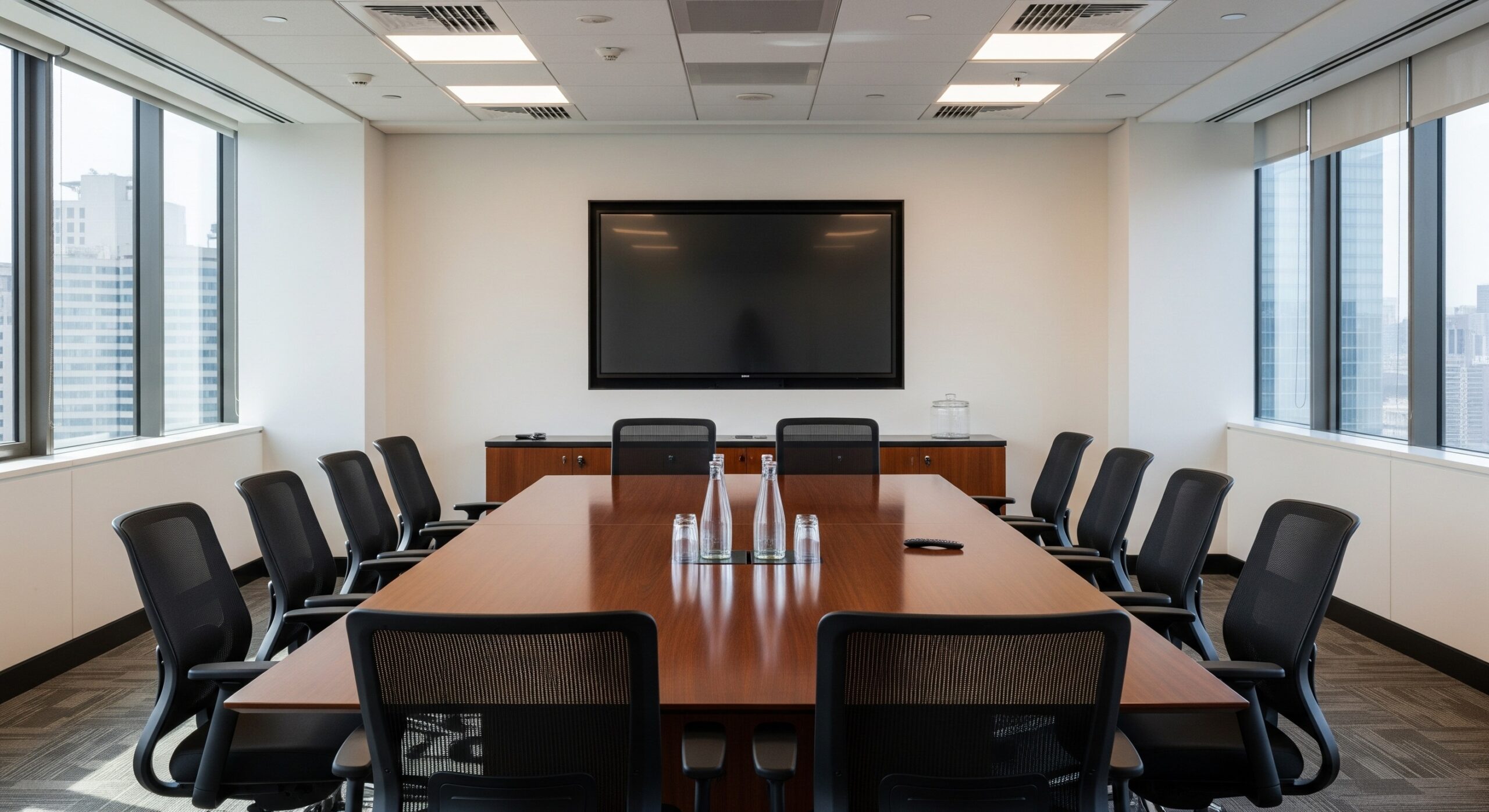 communal work spaces, booking meeting room